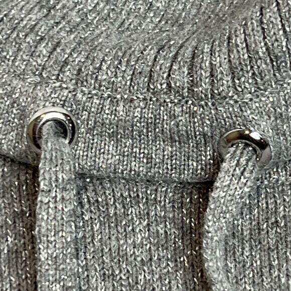 Karl Lagerfeld metallic silver cowl neck sweater size S - Picture 10 of 16